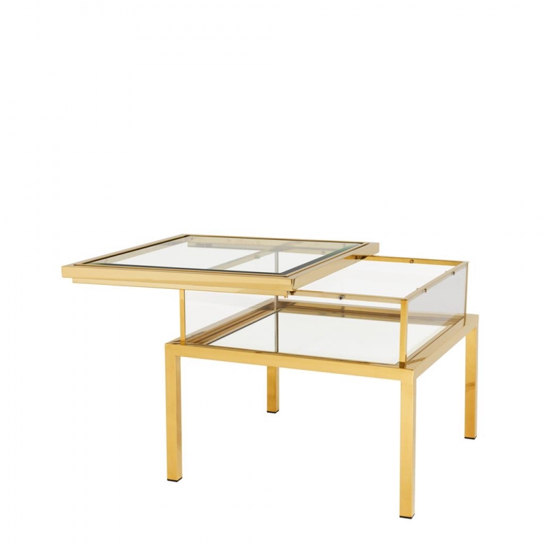Золотой приставной столик  "Harvey", изображение 1