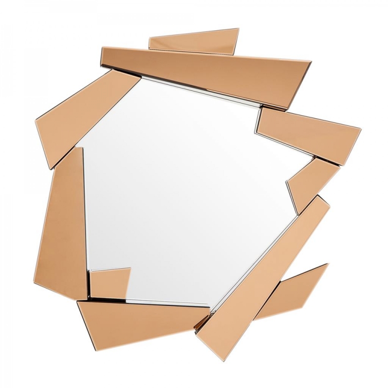 Янтарное зеркало "Cellino", изображение 1