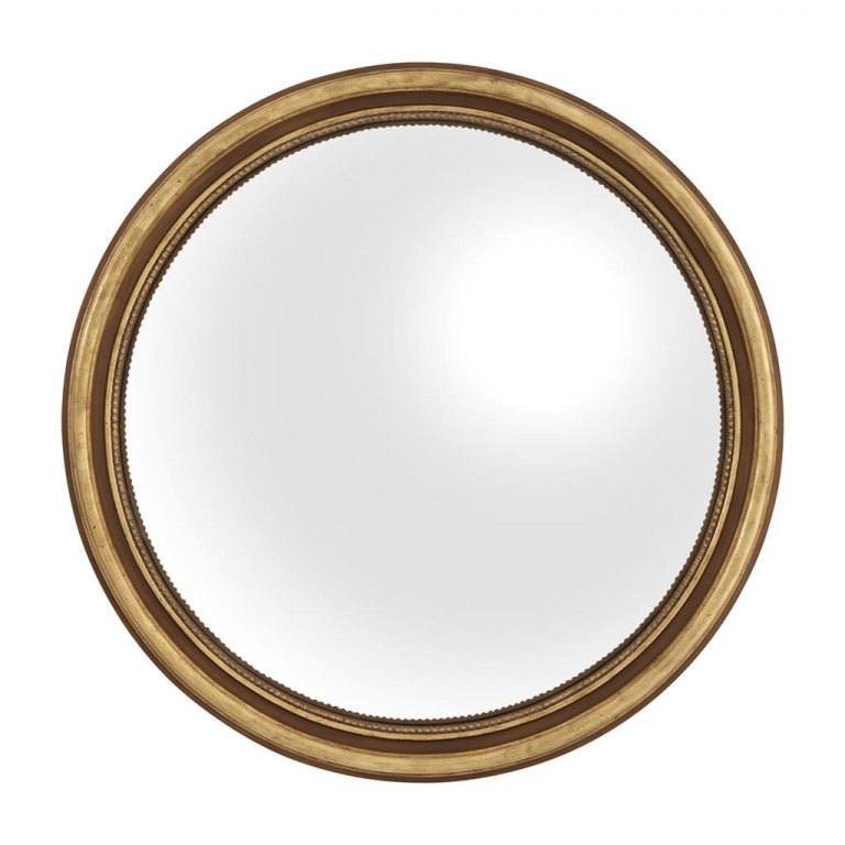 Круглое зеркало в золотой раме 100 см Verso, изображение 1