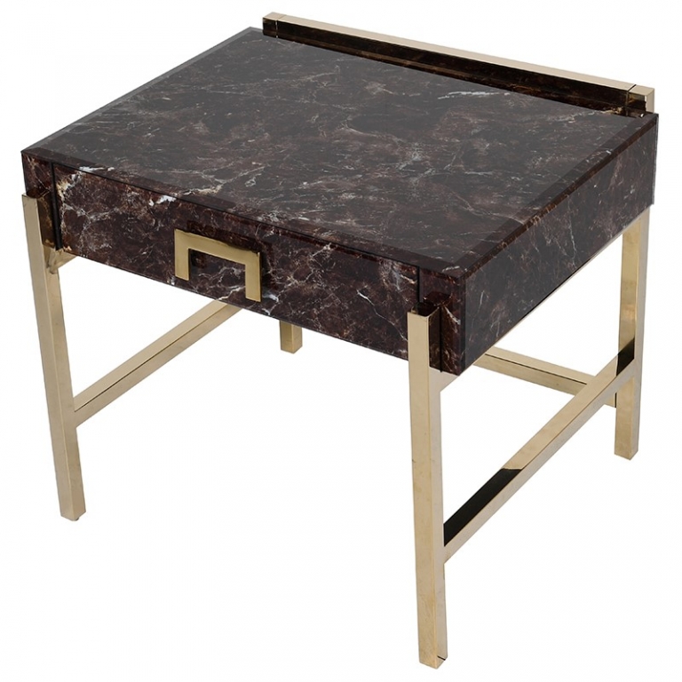 Приставной стол с эффектом мрамора, изображение 2