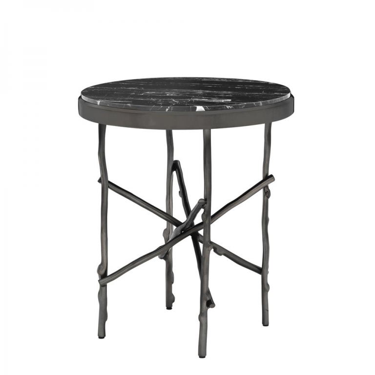 Черный мраморный прикроватный столик "Tomasso", изображение 1