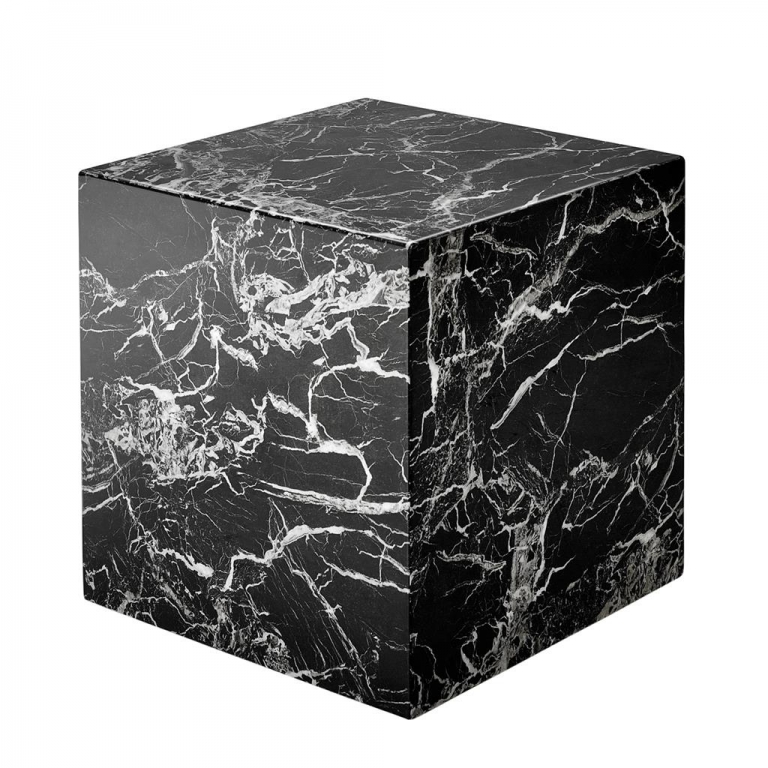 Черный мраморный прикроватный столик "Link", изображение 1