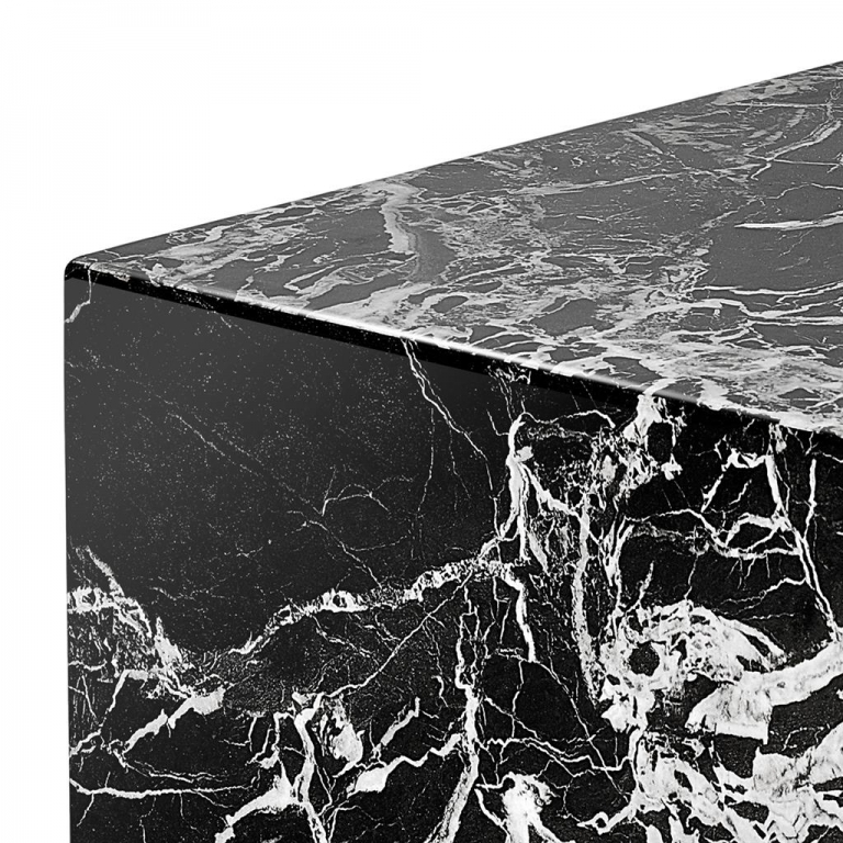 Черный мраморный прикроватный столик "Link", изображение 2