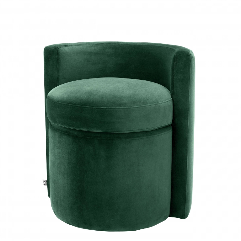 Зеленый вельветовый стул Arcadia Eichholtz, изображение 1