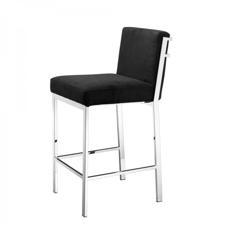 Серебристый барный стул "Scott", изображение 1