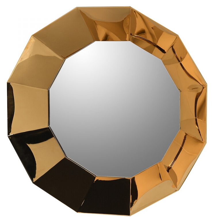 Золотое геометрическое зеркало, изображение 2