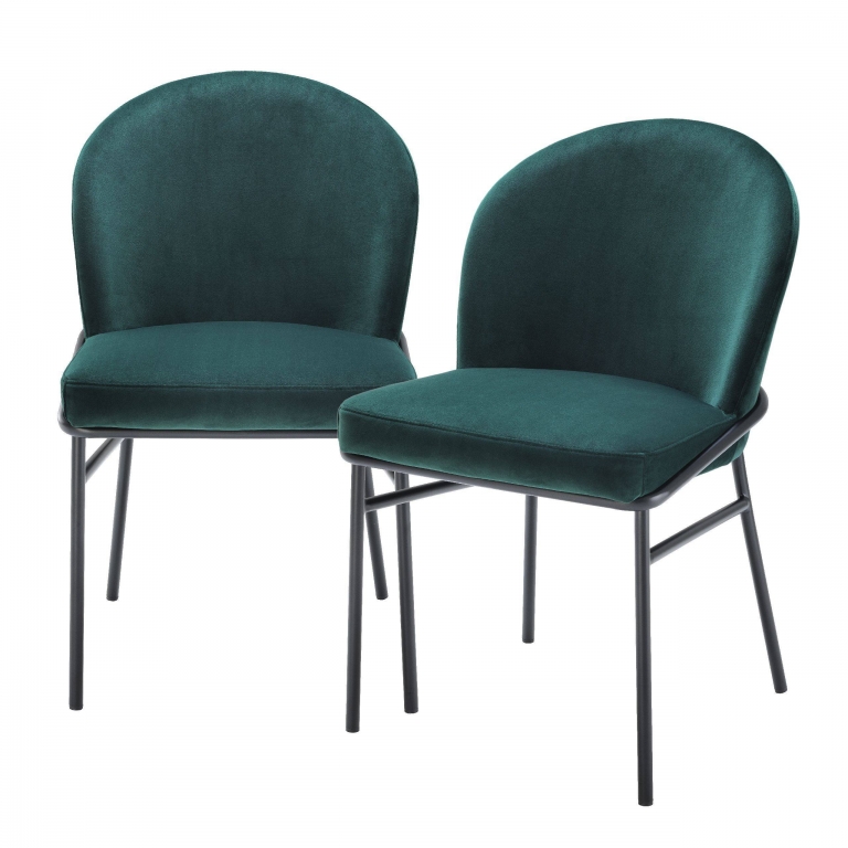 Набор темно-зеленых стульев Willis Eichholtz, изображение 1