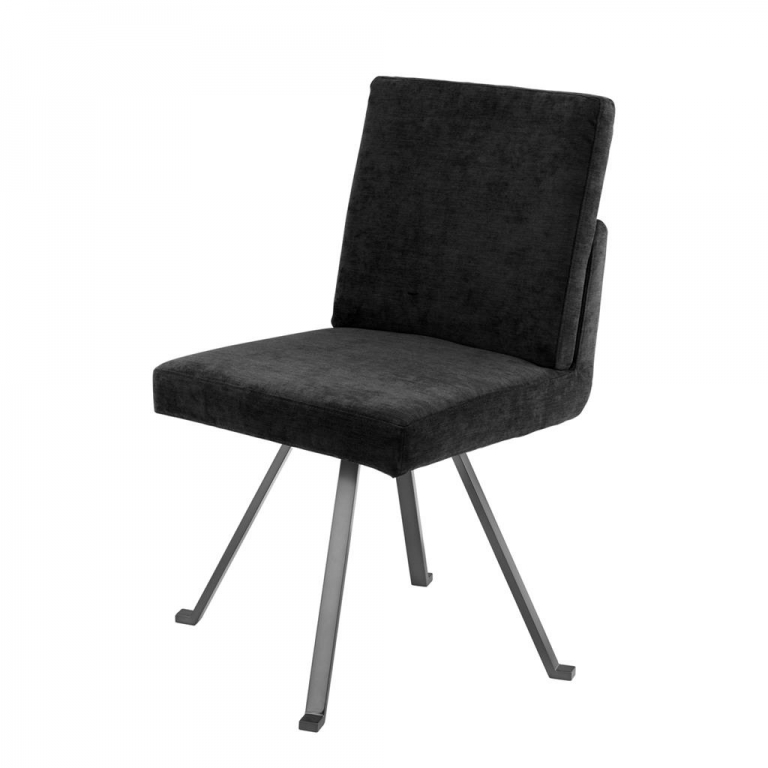 Вельветовый стул на стальных ножках "Dirand", изображение 1