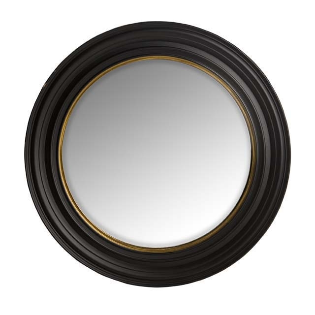 Круглое черное зеркало "Cuba", изображение 1