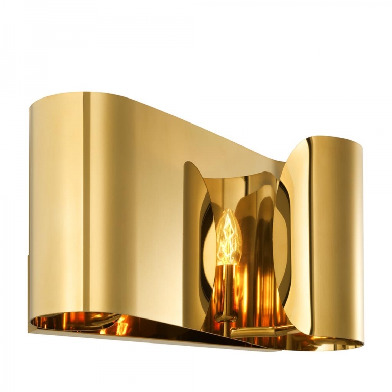 Настенный светильник золотой "Crawley", изображение 1