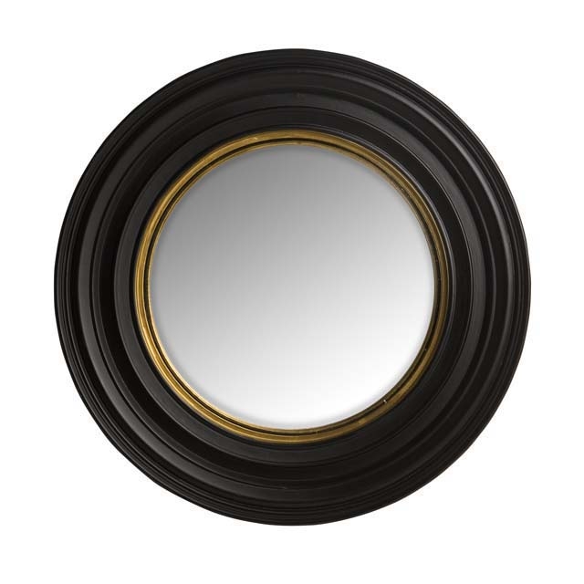 Круглое маленькое черное зеркало "Cuba", изображение 1