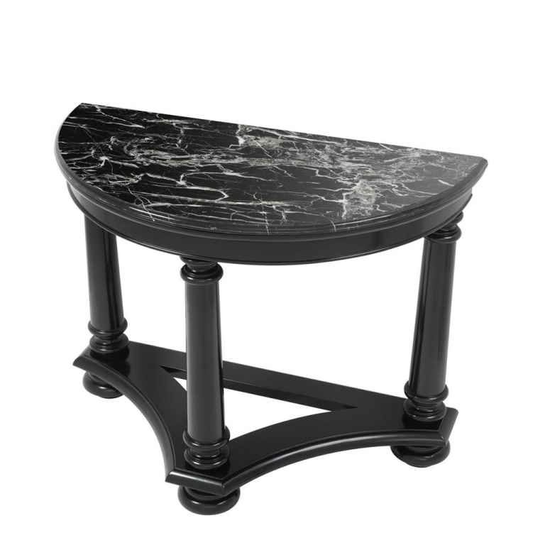 Черный мраморный консольный стол "Clark", изображение 2