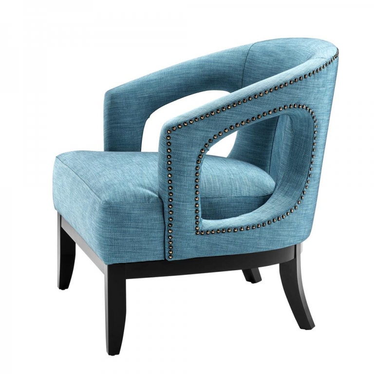 Голубое кресло Adam Eichholtz, изображение 3