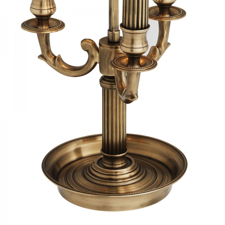 Античная металлическая настольная лампа "Deauville", изображение 4