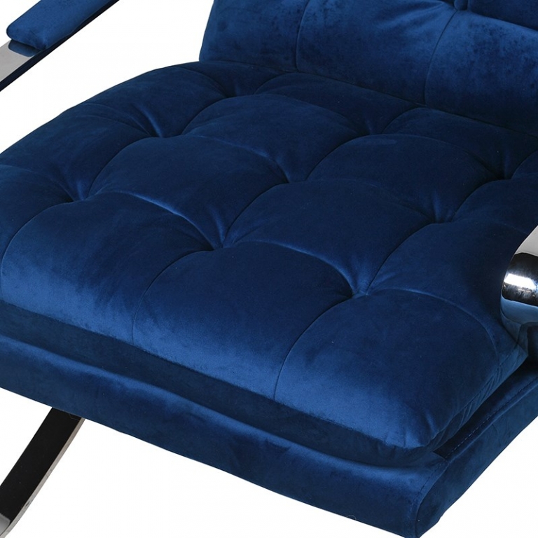 Синие вельветовое кресло Roomer, изображение 2