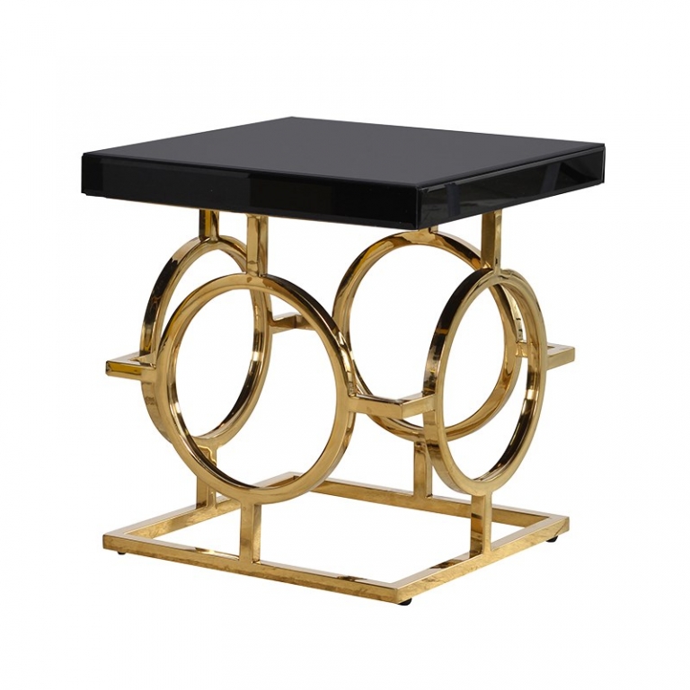 Металлический золотой стол, изображение 1