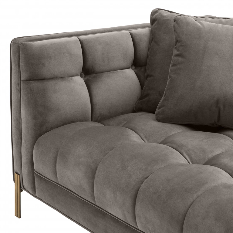 Серый вельветовый диван Sienna Eichholtz, изображение 5