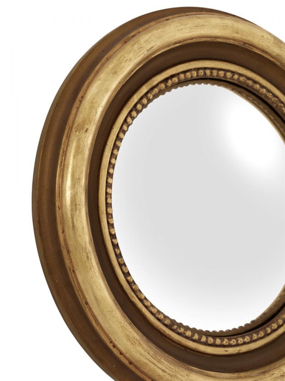 Круглое зеркало в золотой раме 45 см Verso, изображение 3