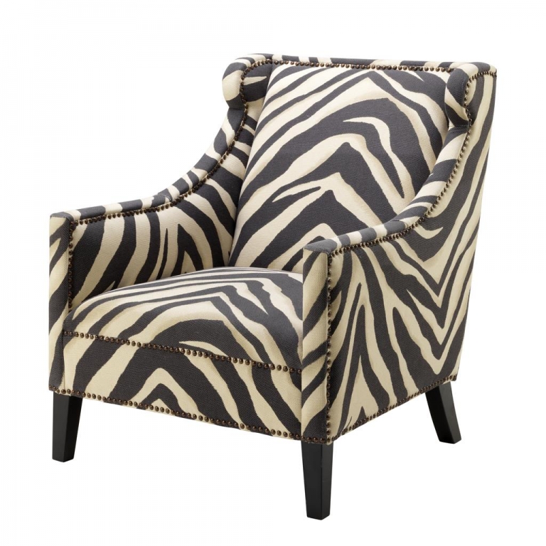 Kресло цвета зебры "Jenner" Eichholtz, изображение 1