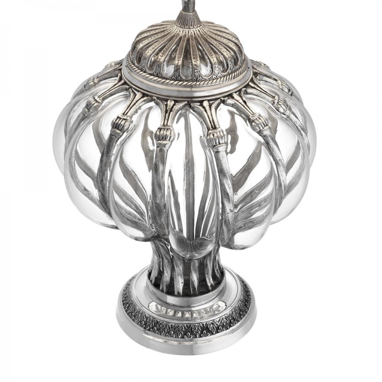 Античная серебристая настольная лампа "Balloon", изображение 2