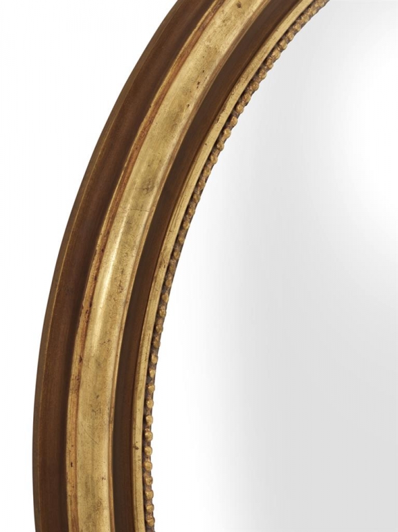 Круглое зеркало в золотой раме 100 см Verso, изображение 3