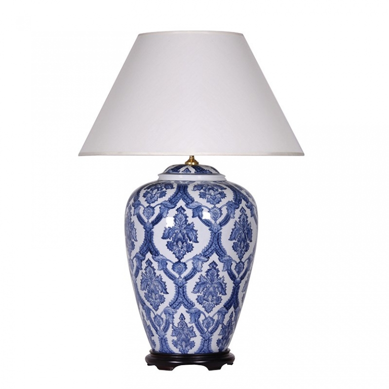 Керамическая лампа "Blue & White", изображение 1