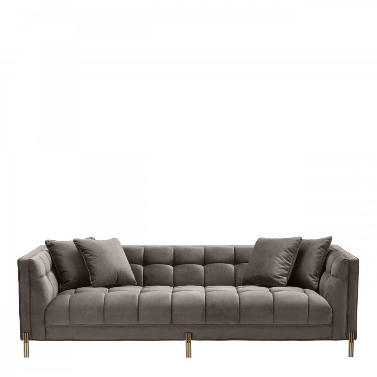 Серый вельветовый диван Sienna Eichholtz, изображение 2