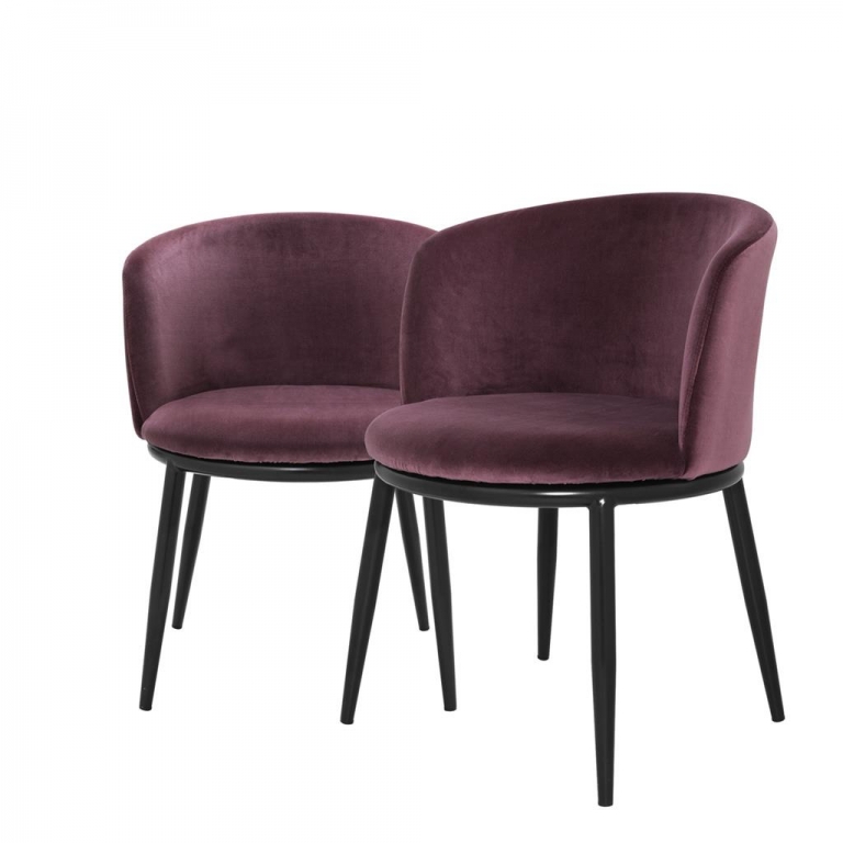 Набор из двух фиолетовых стульев "Filmore", изображение 1