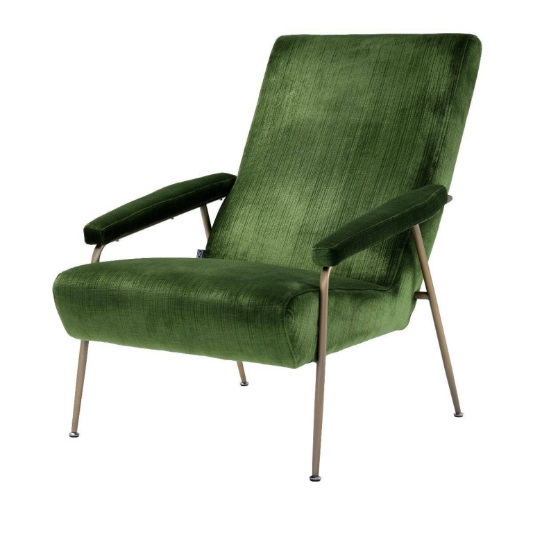 Зеленое вельветовое кресло Gio Eichholtz, изображение 1