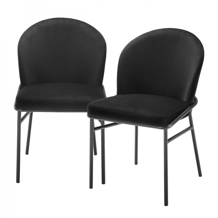 Набор черных стульев Willis Eichholtz, изображение 1