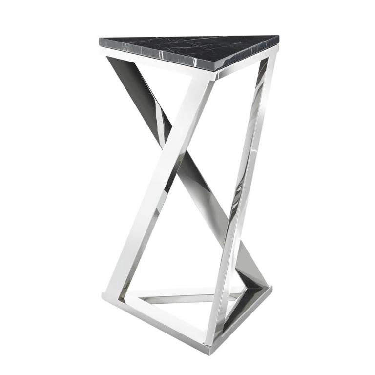 Серебристый прикроватный столик "Galaxy", изображение 1