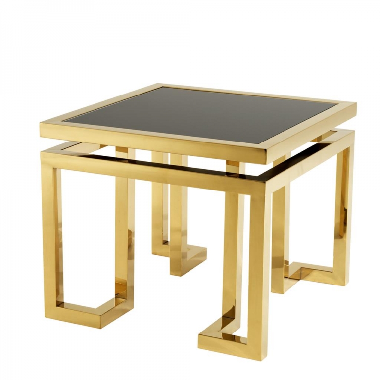 Золотой приставной столик  "Palmer", изображение 1