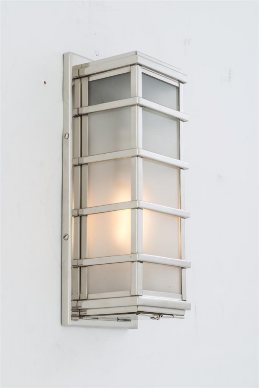 Никелевый настенный светильник "Welby", изображение 3