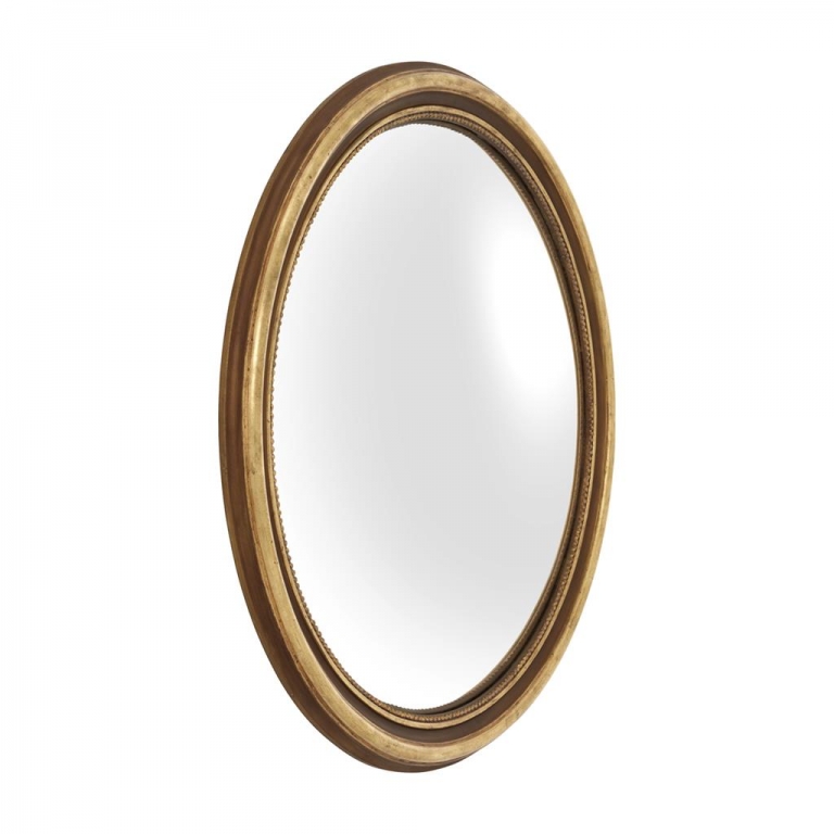 Круглое зеркало в золотой раме 100 см Verso, изображение 2