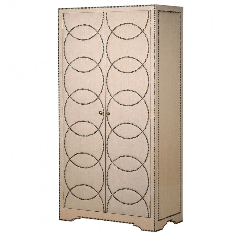 Кремовый шкаф украшенный гвоздиками Rala, изображение 1