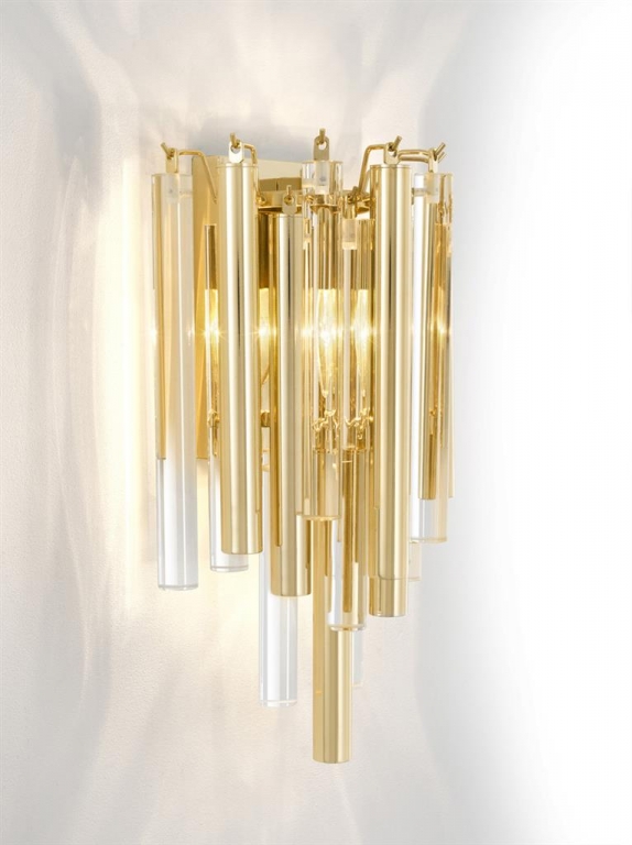 Золотой стеклянный светильник "Gigi", изображение 3