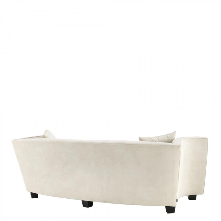 Белый вельветовый диван "Giulietta" Eichholtz, изображение 2