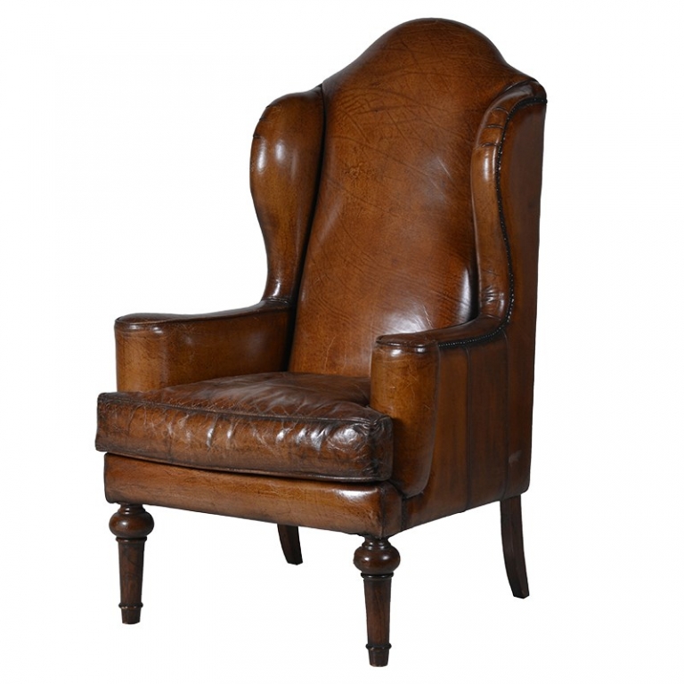 Винтажное кожаное кресло, изображение 1