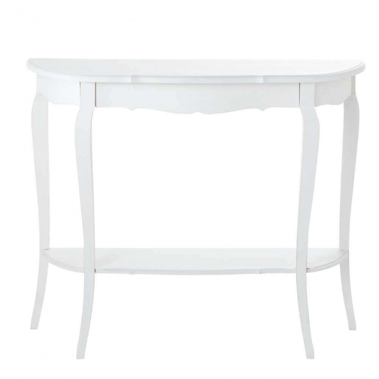 Белый деревянный консольный стол "Seraphine", изображение 1