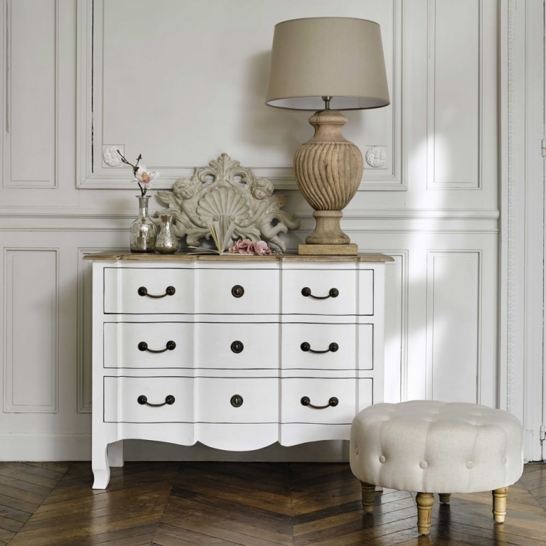 Белый деревянный комод "Versailles", изображение 3