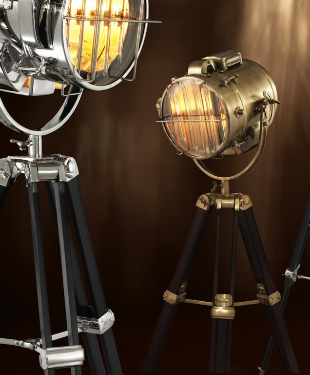Напольный античный светильник-прожектор на треноге "Atlantic", изображение 5