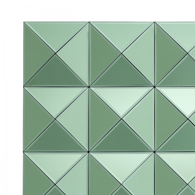 Зеленое геометрическое зеркало Savoia Eichholtz, изображение 3