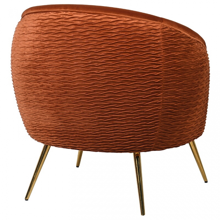 Дизайнерское кресло на золотых ножках, изображение 2