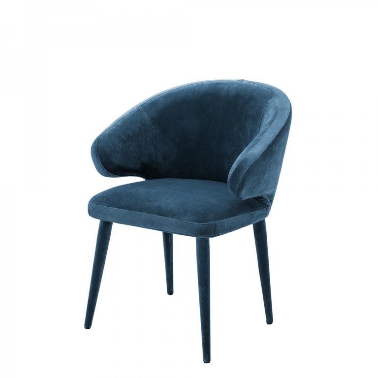 Синий обеденный стул "Cardinale", изображение 1