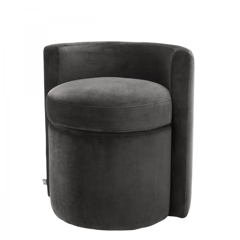 Серый вельветовый стул Arcadia Eichholtz, изображение 1