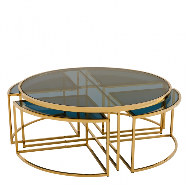 Кофейный золотой стол "Padova" Eichholtz, изображение 1