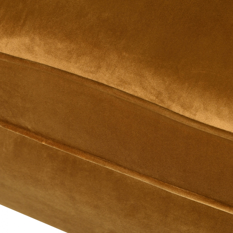 Вельветовое кресло горчичного цвета Hou, изображение 2