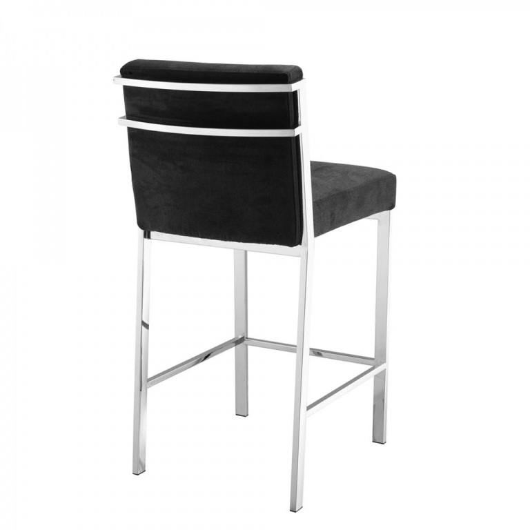 Серебристый барный стул "Scott", изображение 2