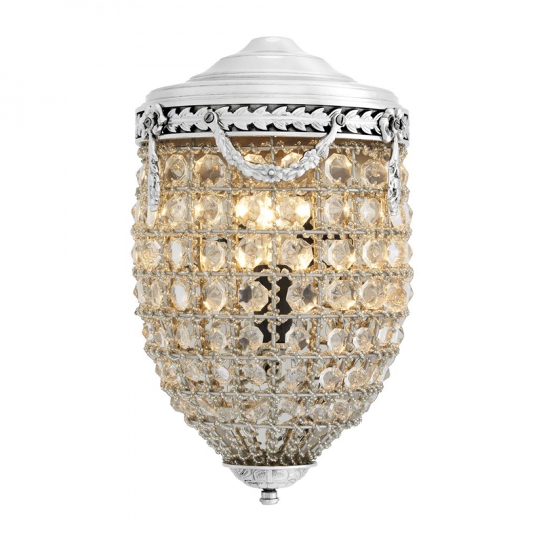 Стеклянный никелевый светильник "Emperor", изображение 3