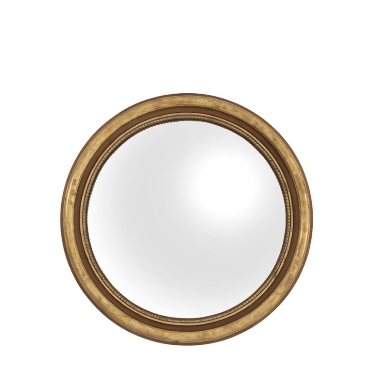 Круглое зеркало в золотой раме 80 см Verso, изображение 1